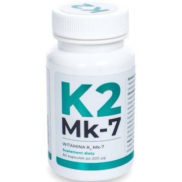 Visanto Witamina K2 MK-7 200mcg 60kaps - suplement diety Plus D3 na oleju lnianym k-2