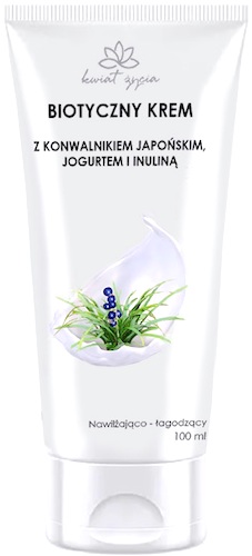 White Pharma Biotyczny Krem Konwalnik japoński Jogurt Inulina 100ml Nawilżający Łagodzący Atopia