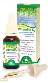 Dr. Jacobs Witamina K2 20ml produkt wegański - suplement diety