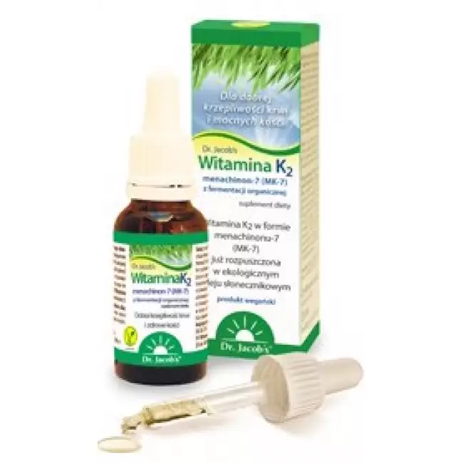 Dr. Jacobs Witamina K2 20ml produkt wegański - suplement diety