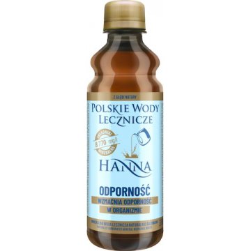 Woda mineralna lecznicza Hanna naturalnie gazowana 330ml Odporność
