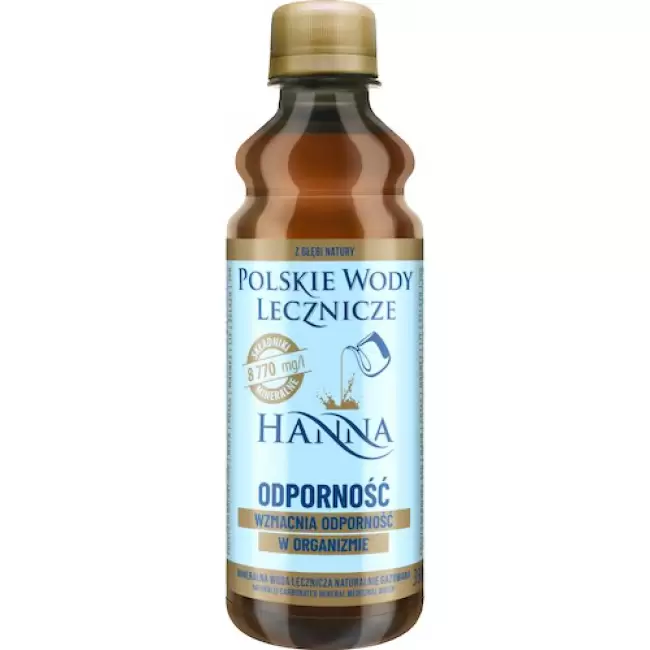 Woda mineralna lecznicza Hanna naturalnie gazowana 330ml Odporność