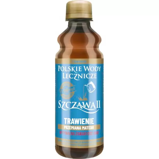 Woda mineralna lecznicza Szczawa II naturalnie gazowana 330ml Trawienie