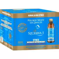 Woda mineralna lecznicza Szczawa I naturalnie gazowana 12 x 330ml Stres