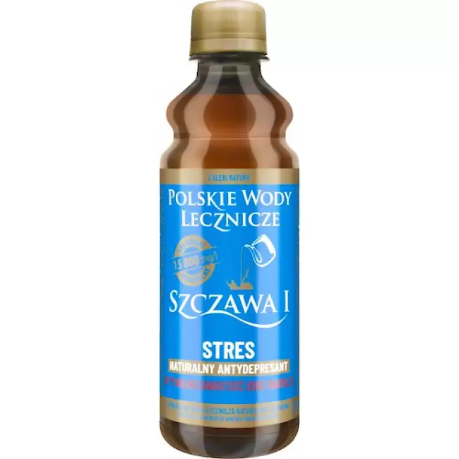 Woda mineralna lecznicza Szczawa I naturalnie gazowana 330ml Stres