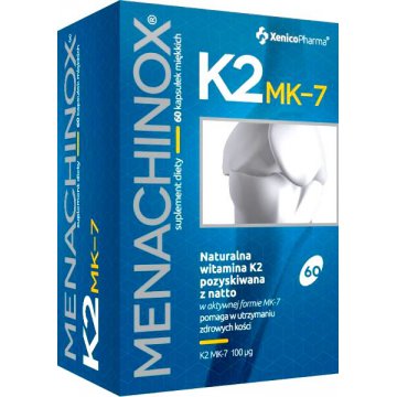 XenicoPharma Menachinox K2 MK-7 Natto 100mcg 60kaps w Oliwie - suplement diety