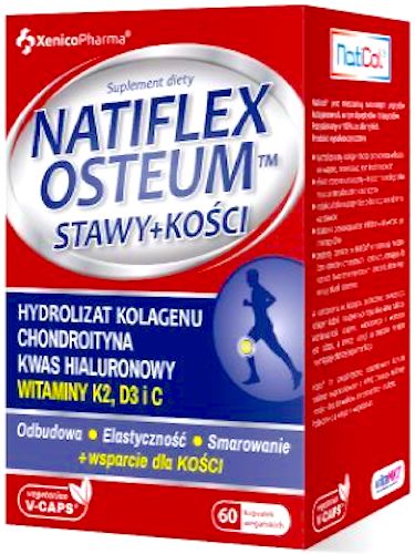 XenicoPharma Natiflex Osteum 60kaps vege Kolagen Stawy Kości - suplement diety WYPRZEDAŻ