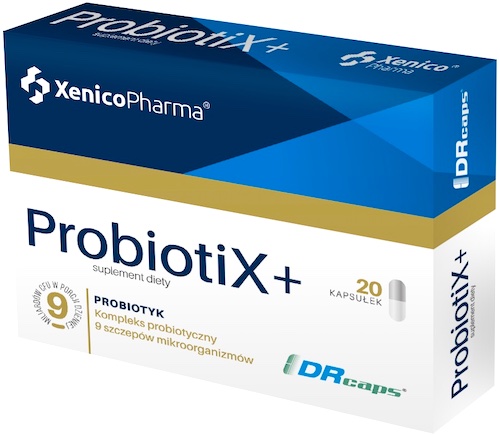 XenicoPharma ProbiotiX+ 20kaps 9 szczepów - suplement diety