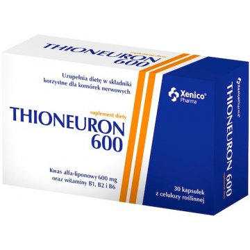 XenicoPharma Thioneuron 600 30kaps vege Polineuropatia Nerwy - suplement diety