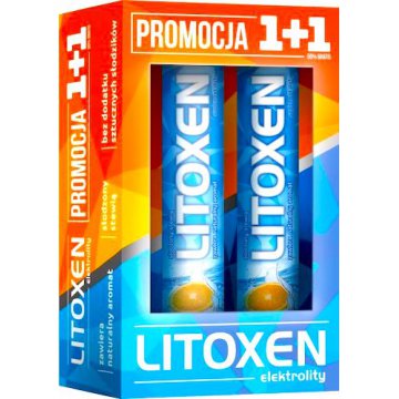 XenicoPharma Zestaw Litoxen 2x20tab musujących Elektrolity - suplement diety