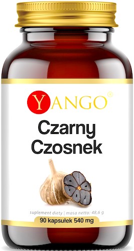 YANGO Czarny Czosnek 540mg 90kaps vege - suplement diety Odporność, Krążenie