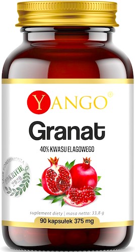 YANGO Granat ekstrakt ze skórki 375mg 90kaps vege Kwas Elagowy - suplement diety