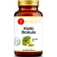 YANGO Kiełki Brokuła 425mg 120kaps vege Ekstrakt 10:1 - suplement diety