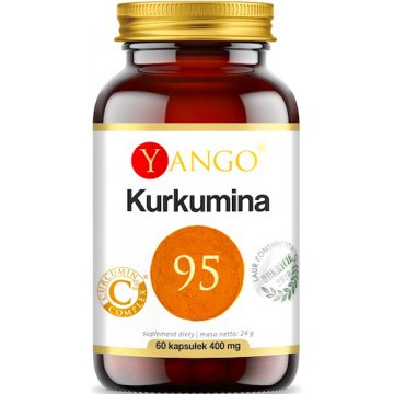YANGO Kurkumina 95 445mg 60kaps Kurkuma + Piperyna Ekstrakt C3 Complex - suplement diety