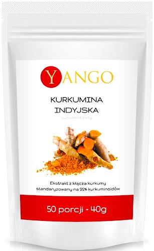 YANGO Kurkumina Indyjska 50porcji 40g Kurkuma  standaryzowana - suplement diety