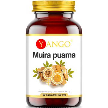 YANGO Muira Puama ekstrakt 10:1 90kaps vege Potencja, Libido, Kondycja - suplement diety