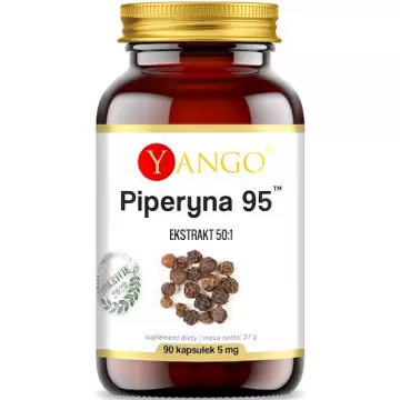 YANGO Piperyna 95 5mg 90kaps vege Ekstrakt 50:1 Bioperine - suplement diety