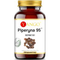 YANGO Piperyna 95 5mg 90kaps vege Ekstrakt 50:1 Bioperine - suplement diety
