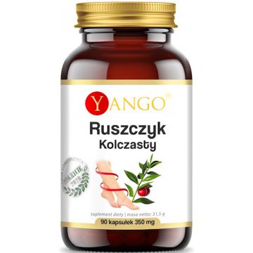 YANGO Ruszczyk kolczasty, ekstrakt 90kaps vege - suplement diety Krążenie, Ciężkie nogi