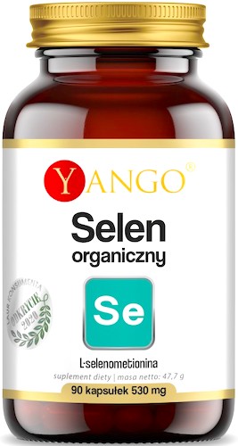 YANGO Selen organiczny 90kaps vege L-selenometionina Tarczyca - suplement diety
