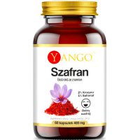 YANGO Szafran ekstrakt ze znamion 60kaps vege Nastrój, Menstruacja, Libido - suplement diety