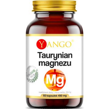 YANGO Taurynian Magnezu 470mg 60kaps vege - suplement diety