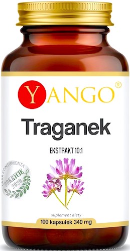 YANGO Traganek ekstrakt 10:1 100kaps vege Odporność Menopauza - suplement diety